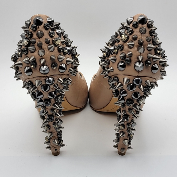 Sam Edelman "Lorissa" Leather Studded and Spiked Heels Size 9.5M - Picture 6 of 9